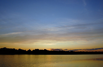 Fallstownship Park Lake, lakes, sunset HD wallpaper