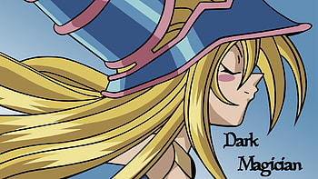 yu-gi-oh, dark magician, girl, blonde, profile HD wallpaper