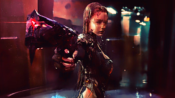 Warrior Girl Cyberpunk Futuristic Artwork, scifi, artist, cyberpunk, artwork, digital-art HD wallpaper