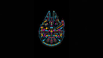 Star Wars Ship Minimal , star-wars, movies, minimalism, minimalist, dark, black, artist, artwork, digital-art HD wallpaper