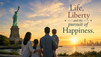 Liberty at Sunset — Life & the Pursuit of Happiness ( ), Statue Of Liberty, Family HD wallpaper