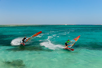 Windsurfing in Egypt, Harry Nass centers, Beachside paradise, Unforgettable experiences HD wallpaper