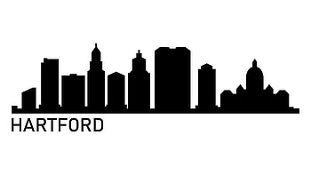 Hartford skyline, White background, Stock video footage, City views HD wallpaper