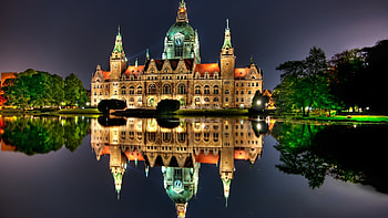 Landscape, Night, Architecture, Castles HD wallpaper