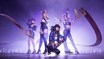 Cosplay Girls Kda , kda, league-of-legends, games, music, cosplay HD wallpaper