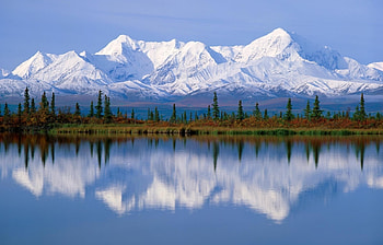 Landscape, Water, Trees, Sky, Mountains HD wallpaper