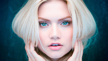 Beautiful Eyes Blonde Girl, eyes, girls HD wallpaper