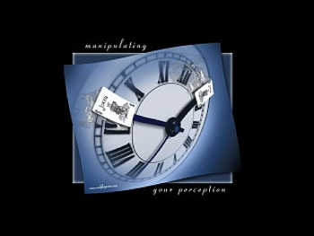 MANIPULATING YOUR PERCEPTION, hands, clock, bluebox HD wallpaper
