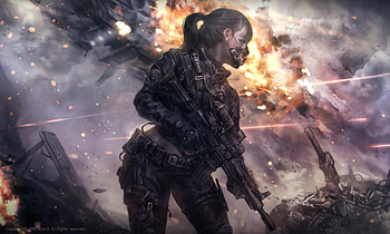 Girl With Armor Artwork, girl, artwork, artist, digital-art HD wallpaper