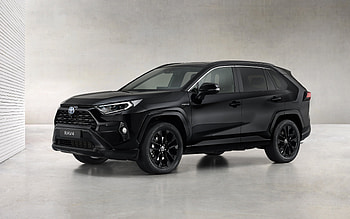 Toyota RAV4 Hybrid Black Edition, 2021, Front View, Exterior, New Black RAV4, Black RAV4 Hybrid, RAV4 Tuning, Japanese Cars, Toyota HD wallpaper