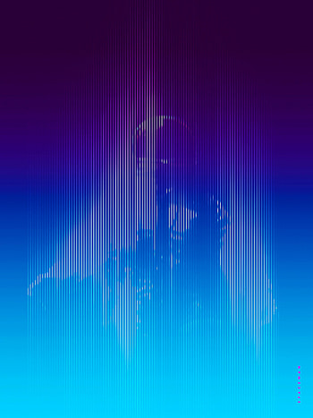 Abstract, Universe, Silhouette, Lines, Cosmonaut, Gravity HD phone wallpaper