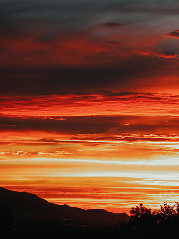 Nature, Sunset, Sky, Night, Clouds, Dark HD phone wallpaper
