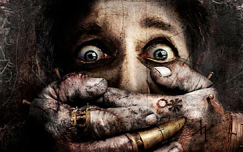 Fear, evil, eye, hand HD wallpaper