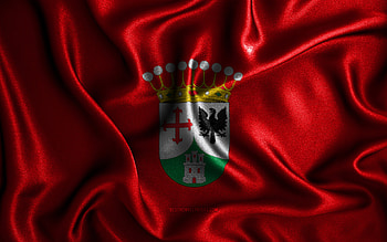 Alcobendas flag, , silk wavy flags, spanish cities, Day of Alcobendas, Flag of Alcobendas, fabric flags, 3D art, Alcobendas, cities of Spain, Alcobendas 3D flag HD wallpaper