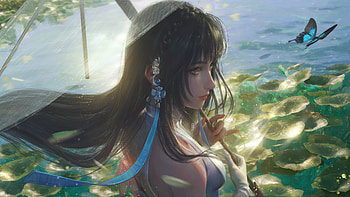 Where Light Meets The Blade Fantasy Girl, blade, fantasy, girl, artist, artwork, art, digital-art, ai, fantasy-girls, artstation HD wallpaper