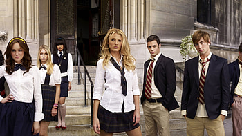 Blake Lively, Gossip Girl fashion, School uniform chic, Iconic characters HD wallpaper