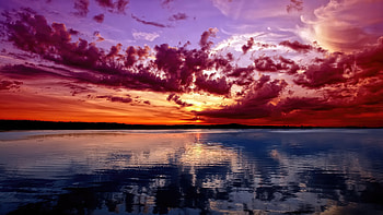 Sunset r, sunset, nature HD wallpaper