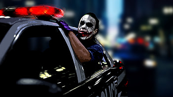 The Joker The, Joker, Heath, Ledger, Police, Cars . HD wallpaper