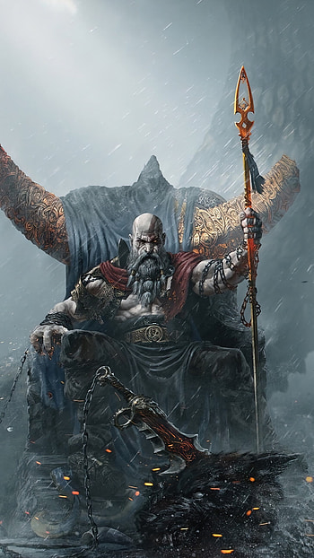 God of War, Ragnarok game, PC , Powerful warrior HD phone wallpaper