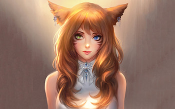 Elf, blonde, woman, fantasy, art HD wallpaper