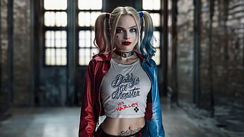 Harley Quinn Divine Defender, harley-quinn, superheroes, artwork, digital-art, two-toned-hair HD wallpaper