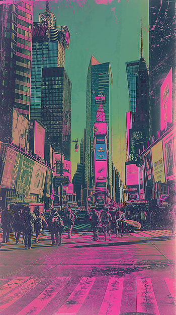Vibrant Times Square New York, New York HD phone wallpaper
