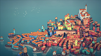 Townscaper, game, Video, CG HD wallpaper