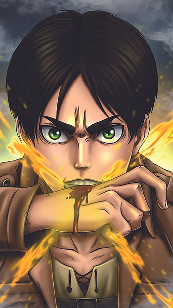 Eren Yeager, Korean, Cartoon HD phone wallpaper
