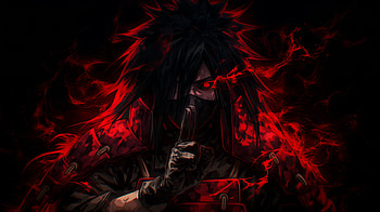 Crimson Shadows — Madara Uchiha ( Quad ), Red And Black, Naruto, Madara Uchiha, Red Anime HD wallpaper