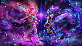 Star Guardian Akali Kaisa , akali-league-of-legends, kaisa-league-of-legends, league-of-legends, games, 2022-games, artstation HD wallpaper