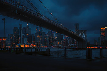 Brooklyn Bridge Park , brooklyn-bridge, bridge, buildings, city, night, world HD wallpaper