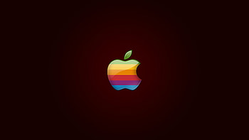 Rainbow Apple, iOS Logo HD wallpaper