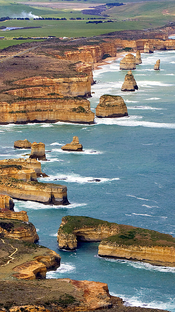 Twelve Apostles, Aerial view, Victoria, Windows 10 spotlight HD phone wallpaper