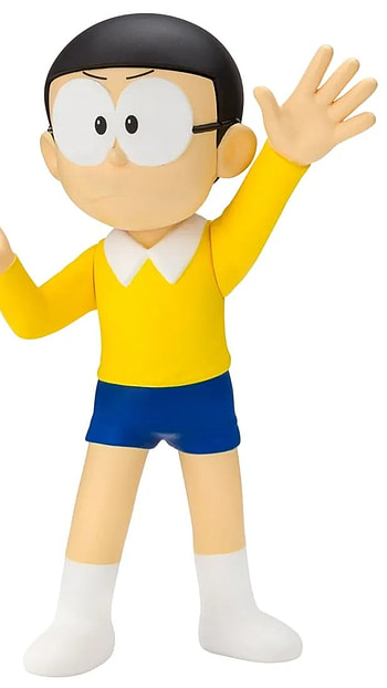 Nobita Doraemon, Nobita, Yellow Tshirt, yellow, tshirt HD phone wallpaper