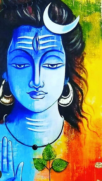 Bholenath, Beautiful Painting HD phone wallpaper