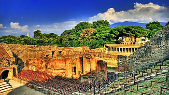 Cities, Trees, Sky, Ladder, Stairs, r, Day, Ruin, Ruins, Greece, Rome HD wallpaper