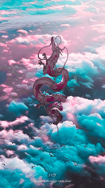 Haku, spiritedaway, r34ld1, totoro, ghibli, studioghibli, chihiro, dragon, anime HD phone wallpaper