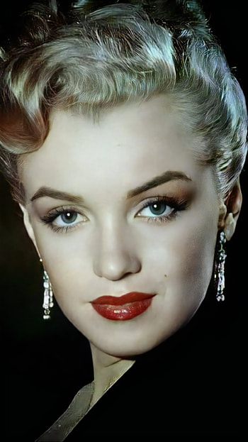 Marilyn Monroe, head, nose, u, Hollywood, vintage, , blonde, rubia HD phone wallpaper