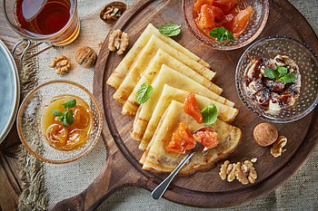 Food, eggs, sauce, cream HD wallpaper