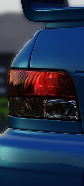Subaru Impreza STI 22B, automotive lighting, automotive parking light, assetto corsa, mbd_design, wrx HD phone wallpaper
