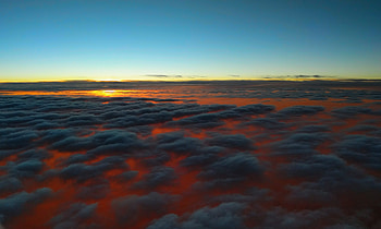 Sunset Above Clouds, sunset, clouds, nature, graphy HD wallpaper