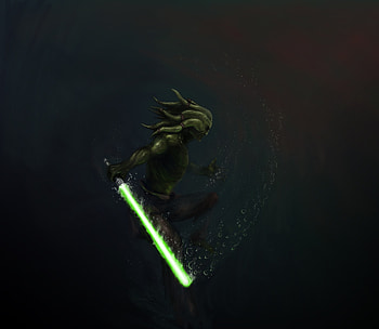 Dark, Kit Fisto, Star Wars, video game, minimal HD wallpaper