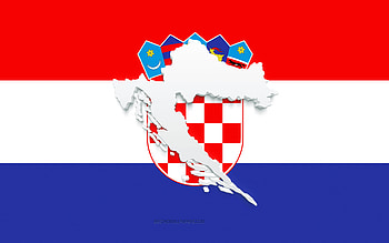 Croatia map silhouette, Flag of Croatia, silhouette on the flag, Croatia, 3d Croatia map silhouette, Croatia flag, Croatia 3d map HD wallpaper