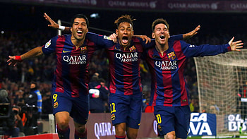 Lionel Messi and Neymar Da Silva Santos digital HD wallpaper