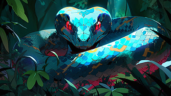 AI-Generated Mystic Snake, AI Art, Animal, snake HD wallpaper