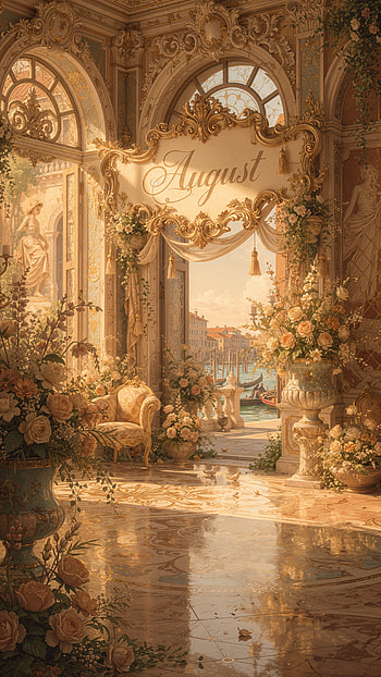 August: Venetian Golden Hour — , interior, flower, Venice HD phone wallpaper