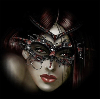mask-red, abstract, mask, 3d, art, red HD wallpaper