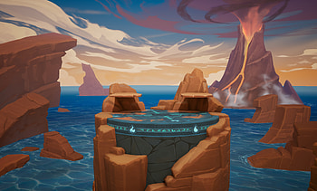 Rivals 2 Volcano Arena - Ultra, video game, Rivals 2, volcano HD wallpaper