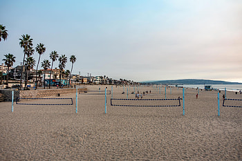 Huntington Beach, 2021 Leute am Strand, California, Stock HD wallpaper