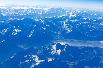 Landscape, mountain range, aerial view HD wallpaper